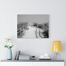 Load image into Gallery viewer, Black and White Photography Wall Art Print Beach Path Cape May