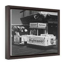 Load image into Gallery viewer, Black and White Photography Wall Art Print Wildwood NJ Tramcar