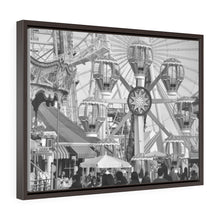 Load image into Gallery viewer, Black and White Photography Wall Art Print Morey's Piers Wildwood New Jersey