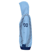 Load image into Gallery viewer, Tampa Bay Personalized Long Hoodie Light Blue