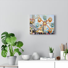 Load image into Gallery viewer, Gouache Digital Art painting Wall Art Print Moreys Piers Wildwood Ferris Wheel NJ