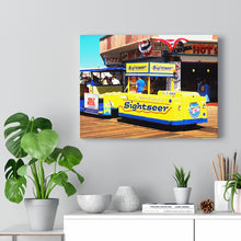 Load image into Gallery viewer, Watercolor Painting Wall Art Print Wildwood Boardwalk Tramcar