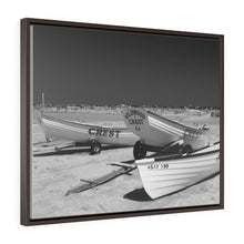 Load image into Gallery viewer, Black and White Photography Wall Art Print Wildwood Crest life guard boats New Jersey beach
