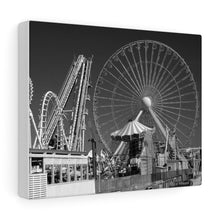 Load image into Gallery viewer, Wildwood New Jersey Amusement Park Black and White Photography Wall Art Print