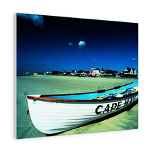 Load image into Gallery viewer, Watercolor Painting Wall Art Print Wildwood Crest life guard boats New Jersey beach