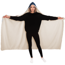 Load image into Gallery viewer, Baseball Gift Ideas New York Baseball Personalized Hooded Blanket Blue & White