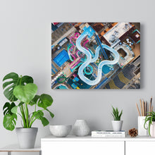 Load image into Gallery viewer, Canvas Print Water Park-Slides Aerial Wildwood