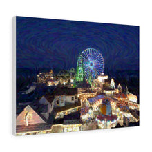 Load image into Gallery viewer, Gouache Digital Art painting Wall Art Print Morey's Piers Wildwood New Jersey Skyline