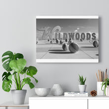 Load image into Gallery viewer, Wildwood NJ Crest Sign Black and White Photography Wall Art Print