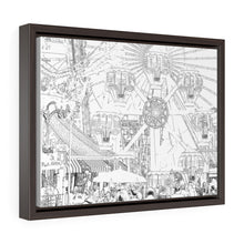 Load image into Gallery viewer, Art Sketch Wall Art Print Morey's Piers Wildwood New Jersey Black & White