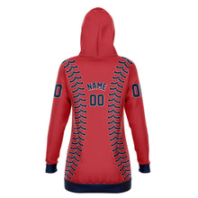 Load image into Gallery viewer, Boston Personalized Long Hoodie Red