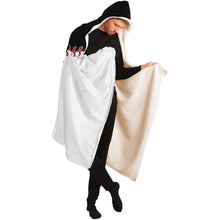 Load image into Gallery viewer, Personalized Baseball Hooded Blanket Black & White