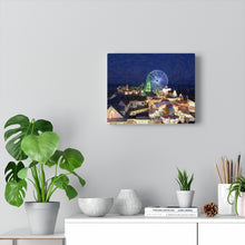 Load image into Gallery viewer, Gouache Digital Art painting Wall Art Print Morey's Piers Wildwood New Jersey Skyline