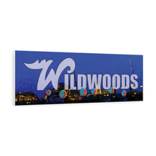 Load image into Gallery viewer, Wildwood Night time Skyline Sign Canvas