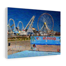 Load image into Gallery viewer, Gouache Digital Art painting Wall Art Print Wildwood NJ Skyline