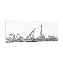 Load image into Gallery viewer, Art Sketch Wall Art Print Panoramic Wildwood NJ Boardwalk Beach Landscape