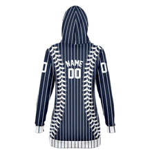 Load image into Gallery viewer, New York Personalized Long Hoodie Blue