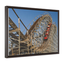 Load image into Gallery viewer, Canvas Print Wildwood Jersey Shore Morey's Piers Roller Coaster