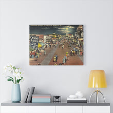 Load image into Gallery viewer, Night Time Wildwood Boardwalk Home Decor Wall Art Print Canvas
