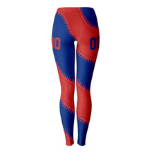 Load image into Gallery viewer, Chicago Personalized Leggings Red & Blue