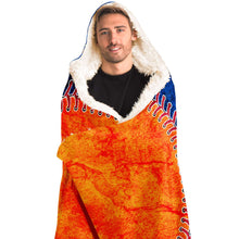 Load image into Gallery viewer, New York Baseball Personalized Hooded Blanket Blue & Orange