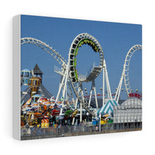 Load image into Gallery viewer, Canvas Print Wildwood Jersey Shore Morey's Piers Amusement Park View