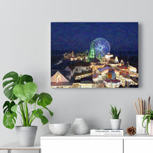 Load image into Gallery viewer, Gouache Digital Art painting Wall Art Print Morey's Piers Wildwood New Jersey Skyline