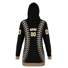 Load image into Gallery viewer, San Francisco Personalized Long Hoodie Black & Brown