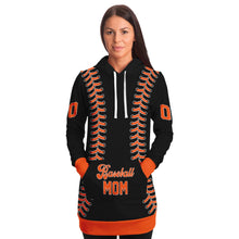 Load image into Gallery viewer, San Francisco Personalized Long Hoodie Black & Orange