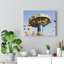 Load image into Gallery viewer, Canvas Print Jersey Shore Theme Park Large Swings