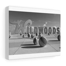 Load image into Gallery viewer, Wildwood NJ Crest Sign Black and White Photography Wall Art Print
