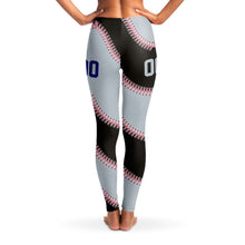 Load image into Gallery viewer, Chicago Personalized Leggings Black & Silver