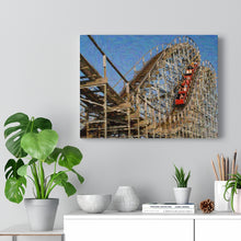 Load image into Gallery viewer, Gouache Digital Art painting Wildwood Wooden Roller Coaster Wall Art Print
