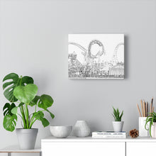 Load image into Gallery viewer, Art Sketch Wall Art Print Moreys Piers Wildwood NJ Beach Decor Beach View