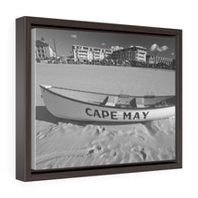 Load image into Gallery viewer, Black and White Photography Wall Art Print Lifeboat Beach Cape May NJ