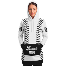 Load image into Gallery viewer, White and Black Personalized Long Hoodie