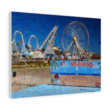 Load image into Gallery viewer, Gouache Digital Art painting Wall Art Print Wildwood NJ Skyline