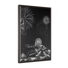 Load image into Gallery viewer, Wildwood New Jersey fireworks Black and White Wall Art Print
