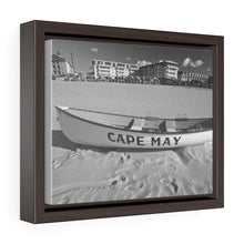Load image into Gallery viewer, Black and White Photography Wall Art Print Lifeboat Beach Cape May NJ