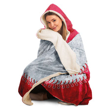 Load image into Gallery viewer, Seattle Baseball Personalized Hooded Blanket Red & Silver