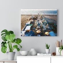 Load image into Gallery viewer, Gouache Digital Art painting Wall Art Print Wildwood New Jersey shore beach sky view