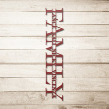 Load image into Gallery viewer, Custom Family Steel Sign