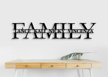 Load image into Gallery viewer, FAMILY Custom Name Steel Sign