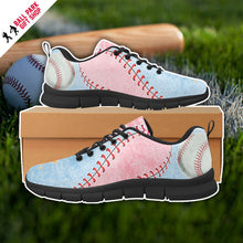 Load image into Gallery viewer, Baseball Sneakers Pale Pink & Blue