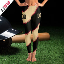 Load image into Gallery viewer, San Francisco Personalized Leggings Black & Tan
