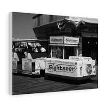 Load image into Gallery viewer, Black and White Photography Wall Art Print Wildwood NJ Tramcar