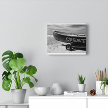 Load image into Gallery viewer, Wildwood Crest Lifeguard Boat Black and White Photography Wall Art Print