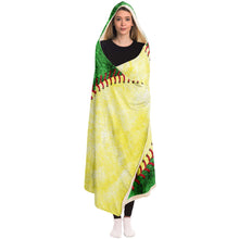 Load image into Gallery viewer, Personalized Baseball Hooded Blanket Green and Yellow