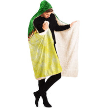 Load image into Gallery viewer, Personalized Baseball Hooded Blanket Green and Yellow