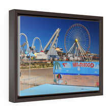 Load image into Gallery viewer, Canvas Print Wildwood New Jersey shore Big Ferris Wheel Ocean View